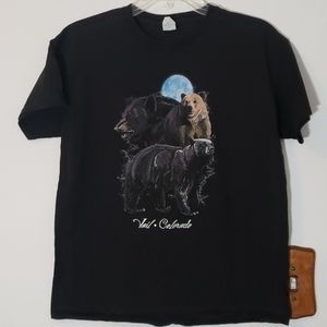 Black Youth Large Vail Colorado T shirt